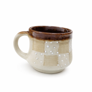 Cream Beige with Brown Rim Tea / Coffee Mug