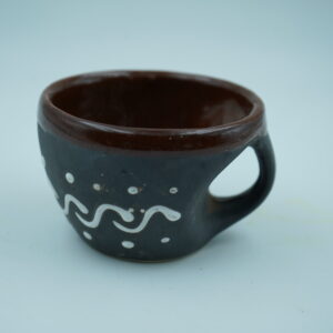 Black with Brown Design Tea / Coffee Mug