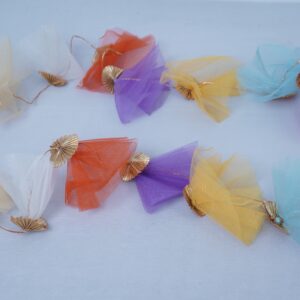 Pastel Glimmer Net Tassel Vertical Hanging