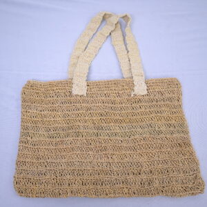 Handwoven Wheatgrass Tote Handbag