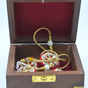 Wooden Tribal Motif Jewellery Storage Box