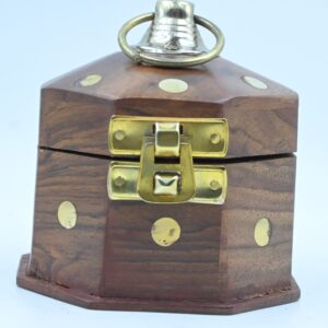 Mini Wooden Elephant Inlay Musical Jewellery Box