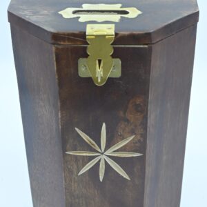 Handcrafted Wooden Coin Bank Box