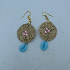 Neerja Shell Jute Drop Earrings